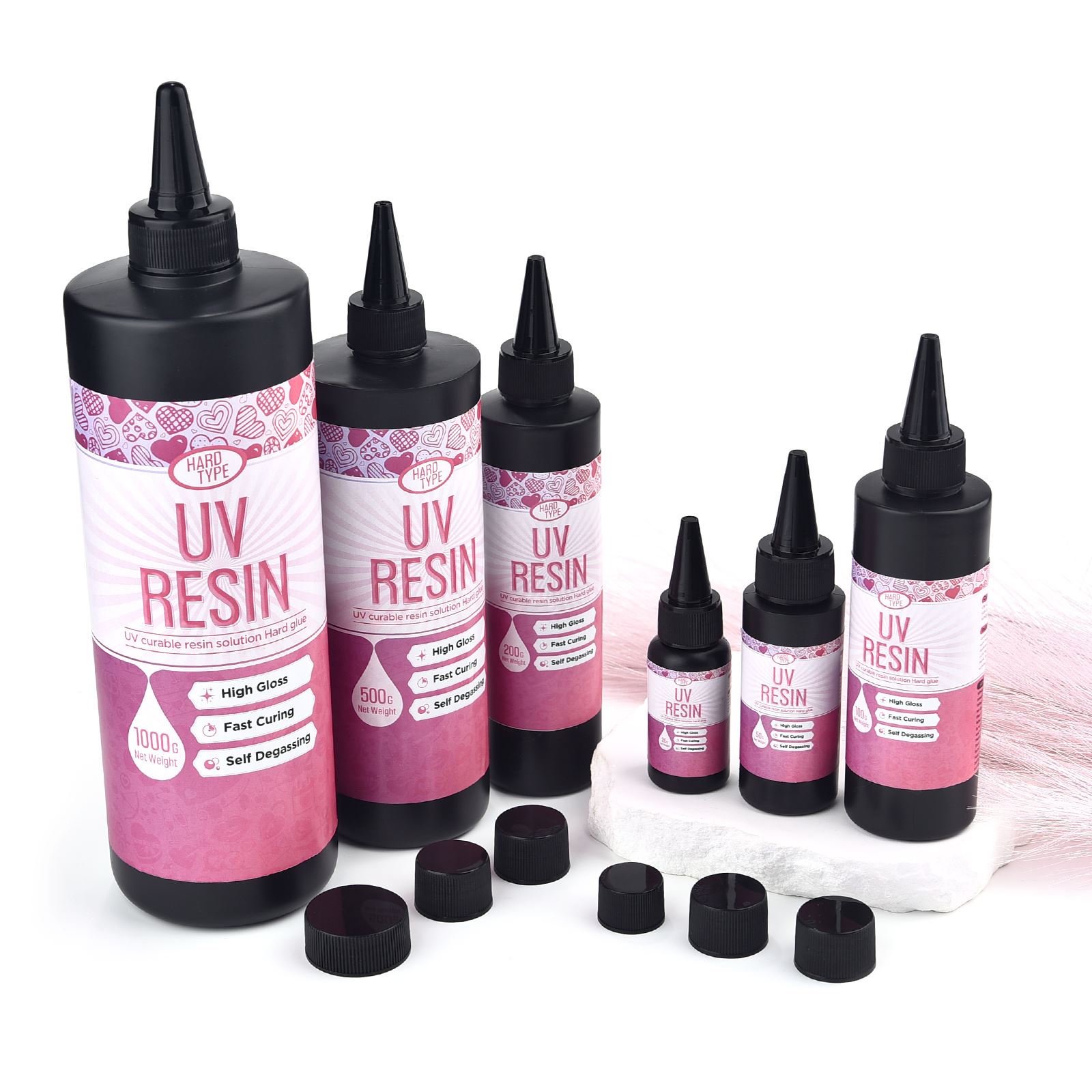 Epoxy Uv Resin Kit - 20–1000 g hochtransparenter, schnell trocknender Epoxidharz-UV-Kleber