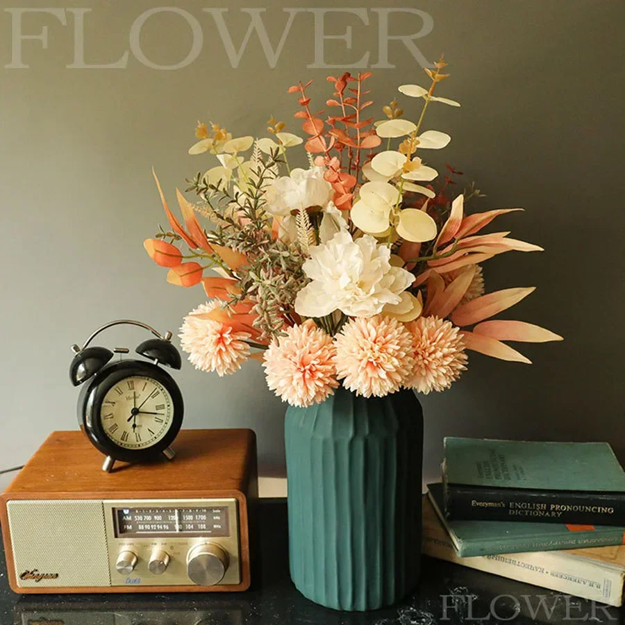 Dried Flower Bulk - @@Löwenzahn-Blumenstrauß, künstliche Blumen, Simulation getrockneter Blumen,