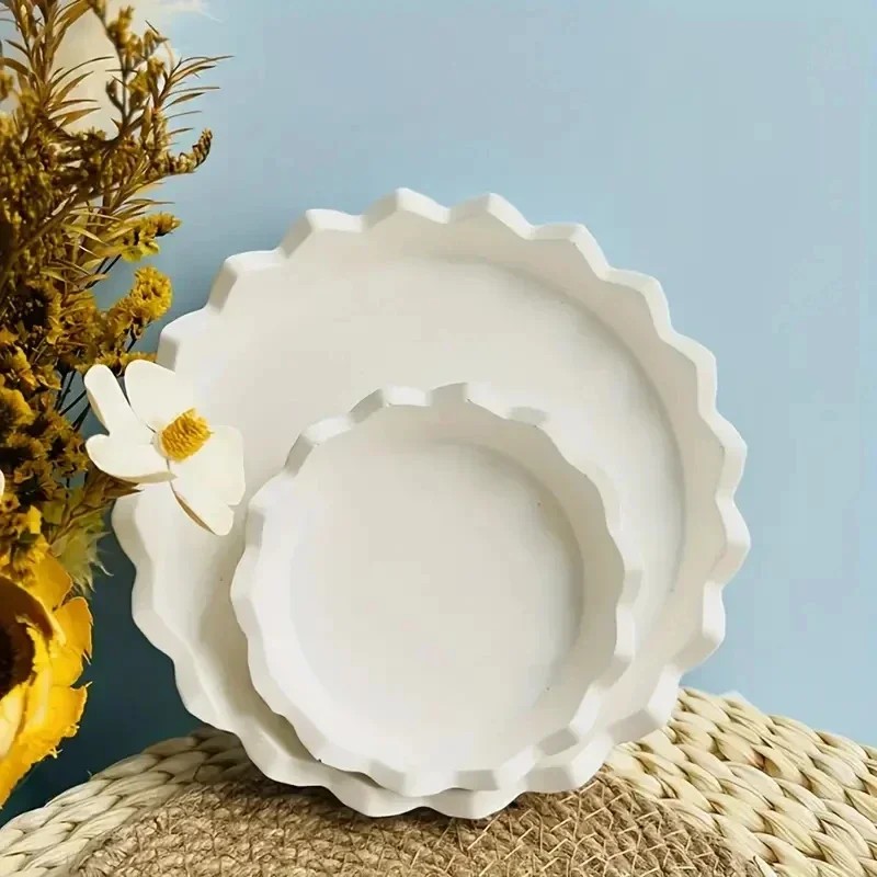 Resin Craft Ideas - Wunderbare Silikon-Schmucktablett-Formen, runde Schalenformen für Epoxidharzguss,