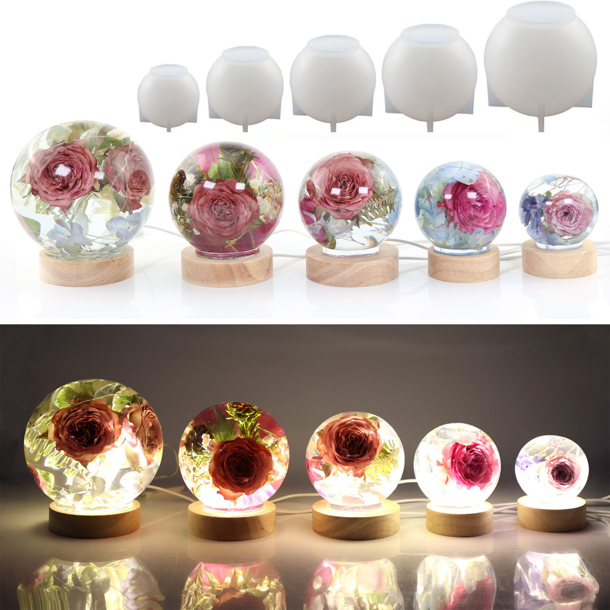 65–120 mm Kugel-Kugel-Silikonf – Resin Craft Ideas Bewertung und Preis