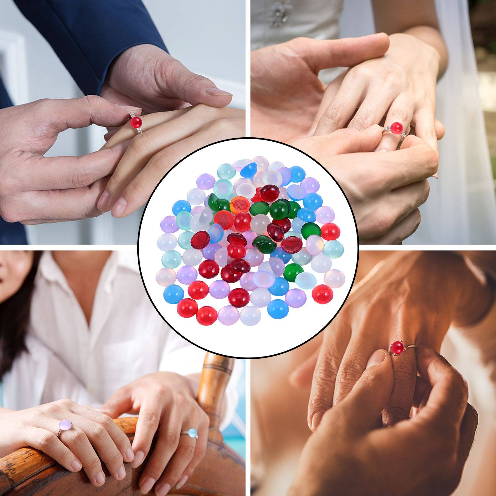 100 Stück Opal-Harzperlen für  – Resin Crafts Diy Bewertung und Preis