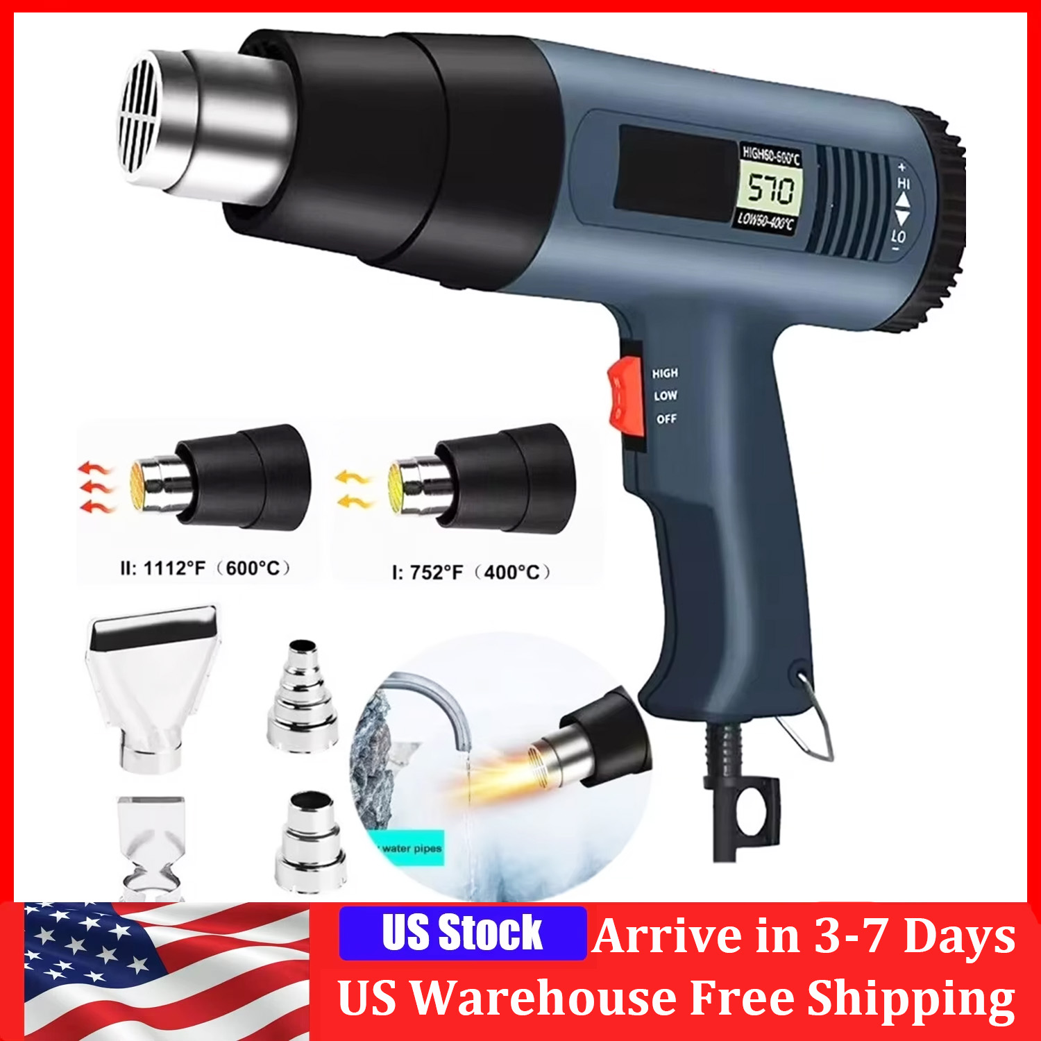 2000W Elektrische Heißluftpist – Heat Gun Small Bewertung und Preis