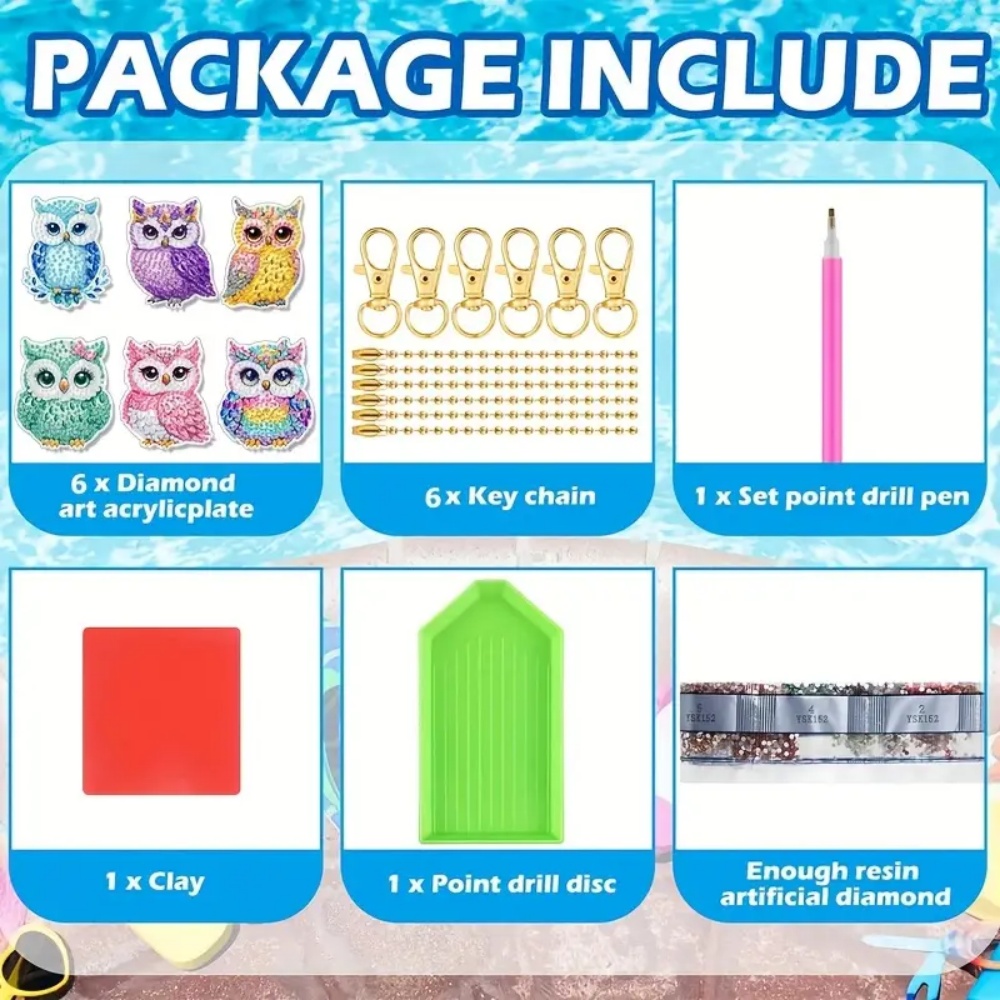 6-teiliges DIY-Diamant-Schlüss – Resin Craft Ideas Bewertung und Preis