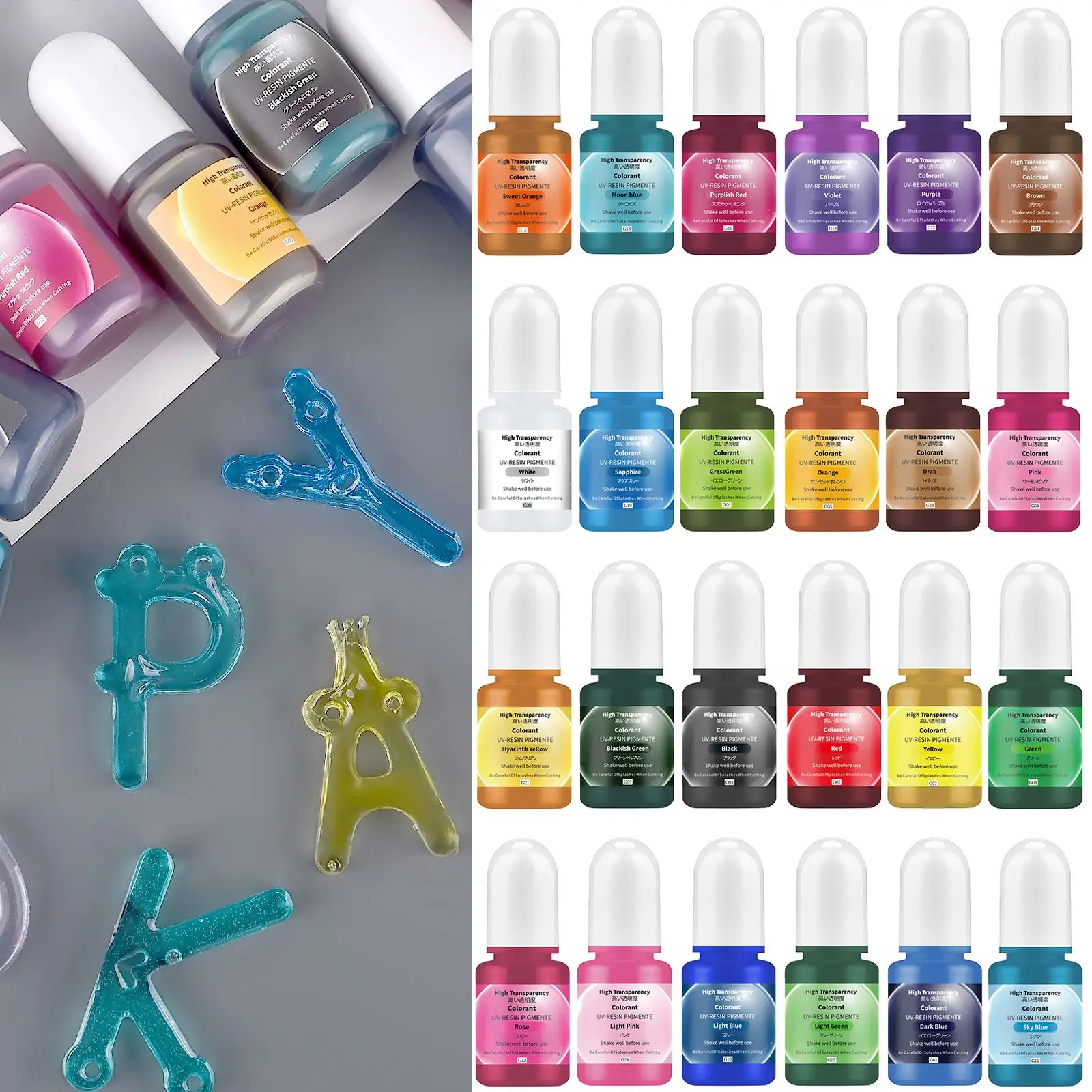 24 farben 5 ml Epoxidharz Pigm – Epoxy Uv Resin Kit Bewertung und Preis